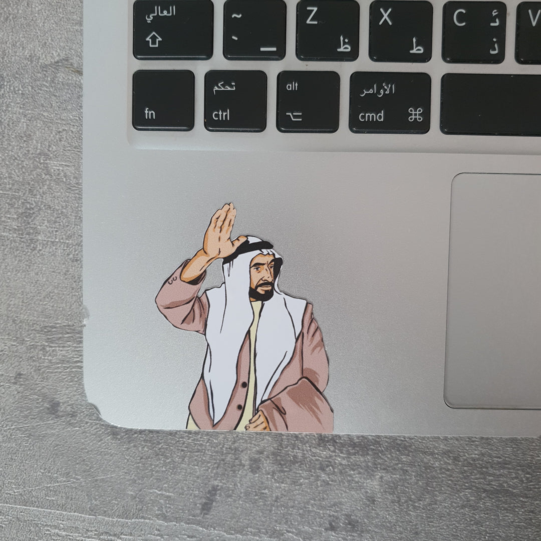 3 Stickers - Sheikh Zayed