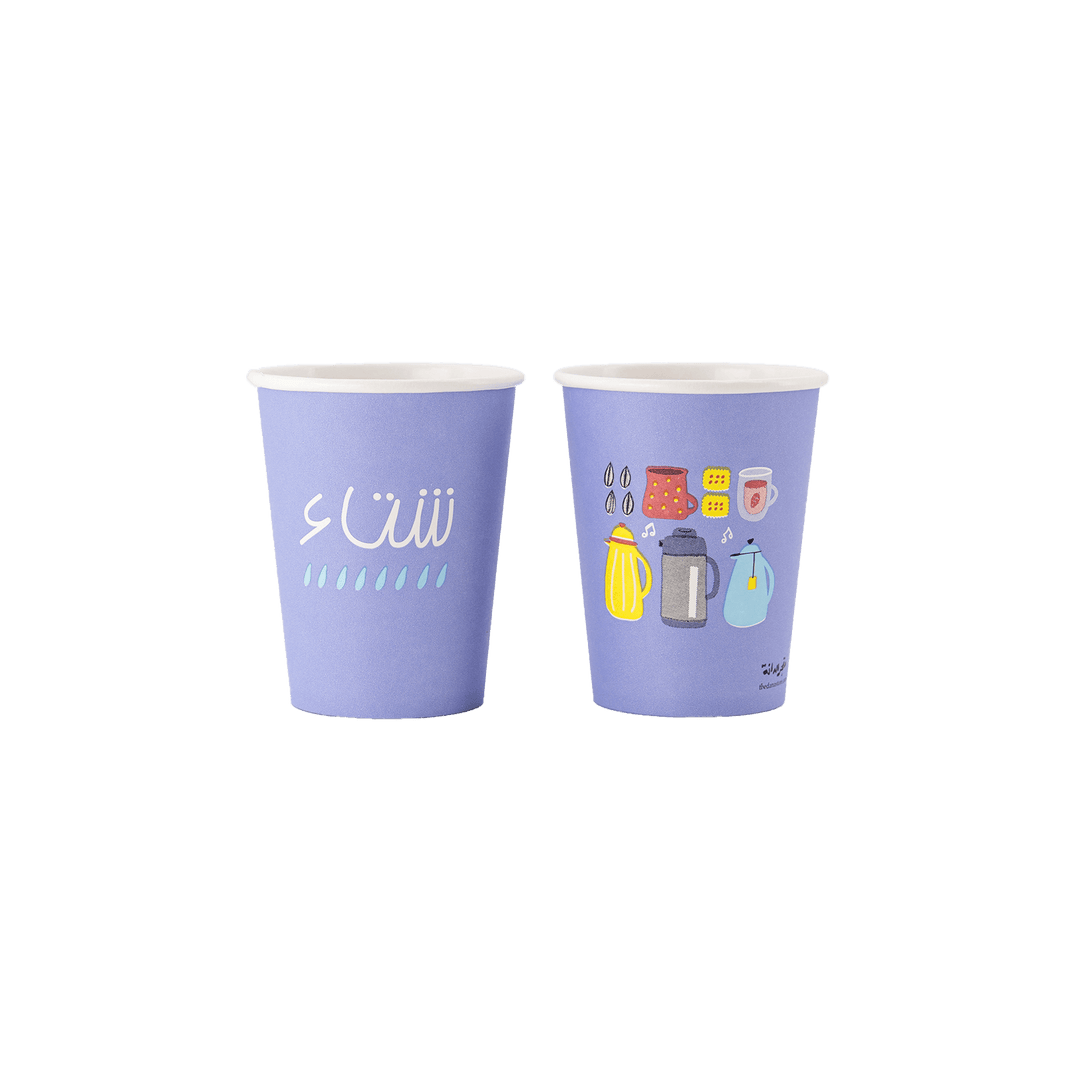 Paper Cups -Winter- 25 pcs - The Dana Store