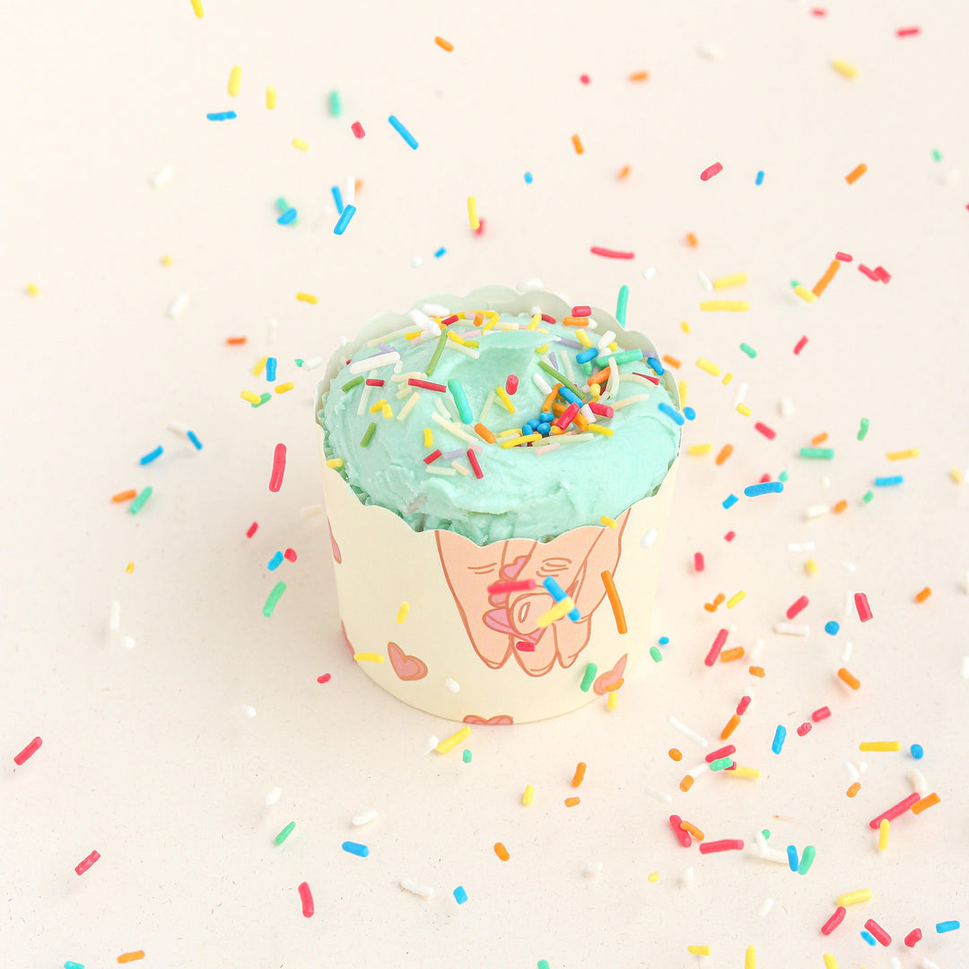 Cupcake Baking Paper -Made With Love- 24pcs - The Dana Store