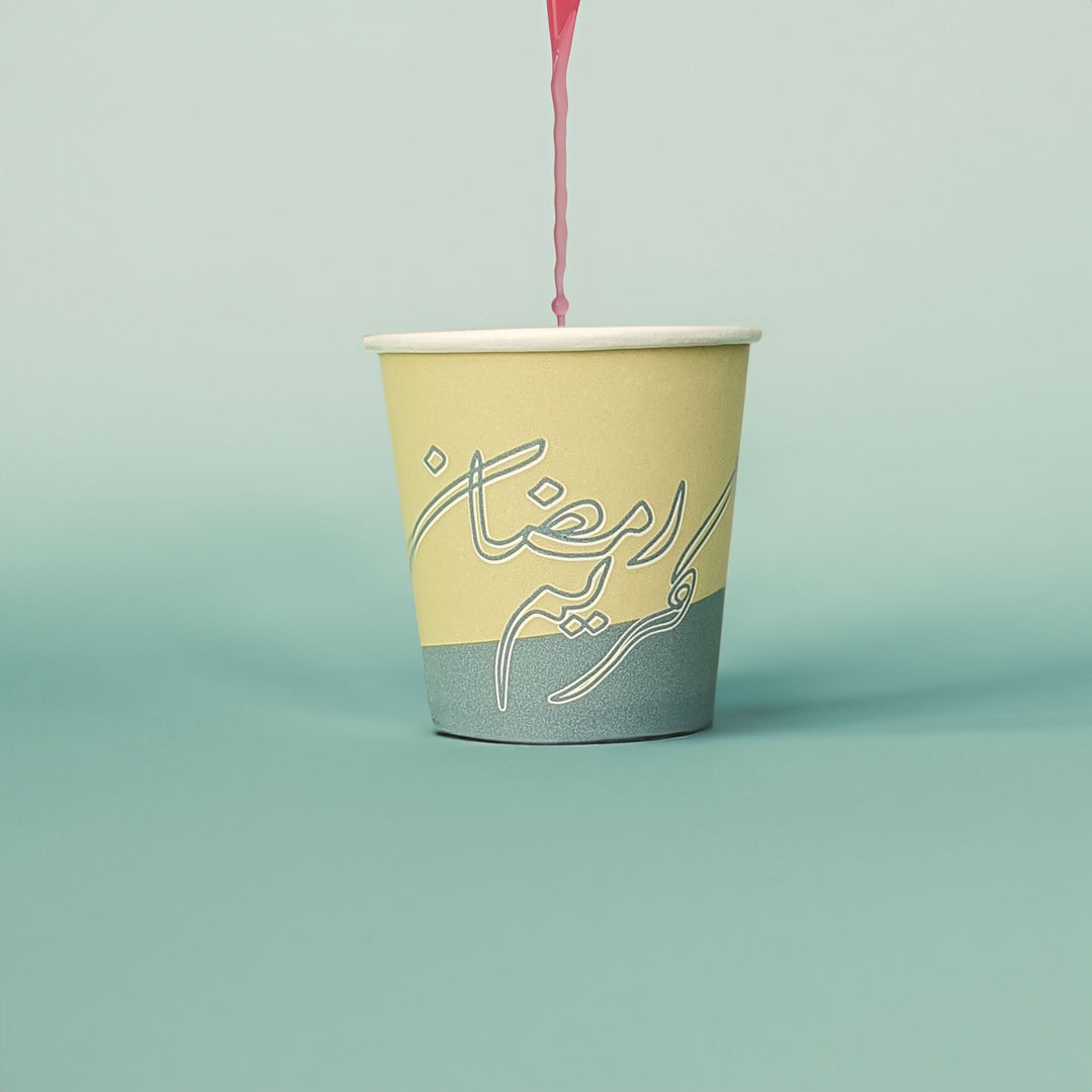 اكواب ورقية للقهوة -رمضان 2024- 25حبة