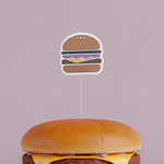 Load image into Gallery viewer, CupCake Topper -Burger- 30pcs

