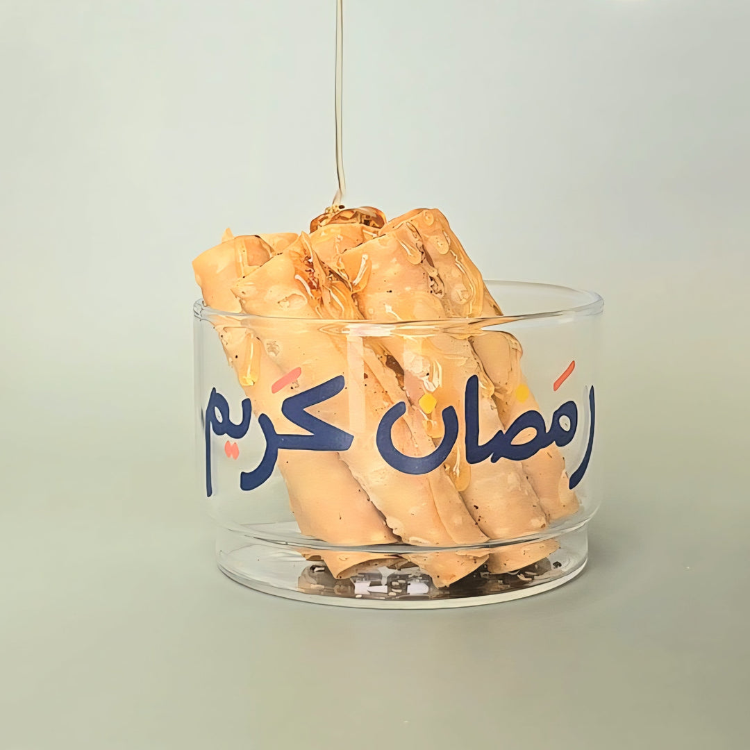 Glass Bowl -Ramadan 2026- 2pcs - The Dana Store