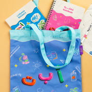 حقيبة قماشية -أ ب ت- 