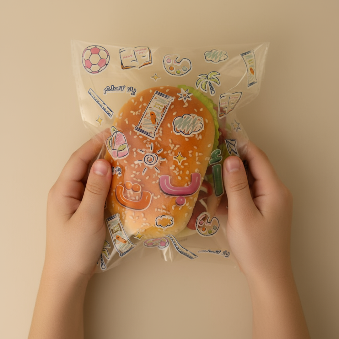 Sandwich Clear Bag - ABC School - 25 Bags
