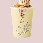 Load image into Gallery viewer, Paper Cups -Made With Love- 25pcs