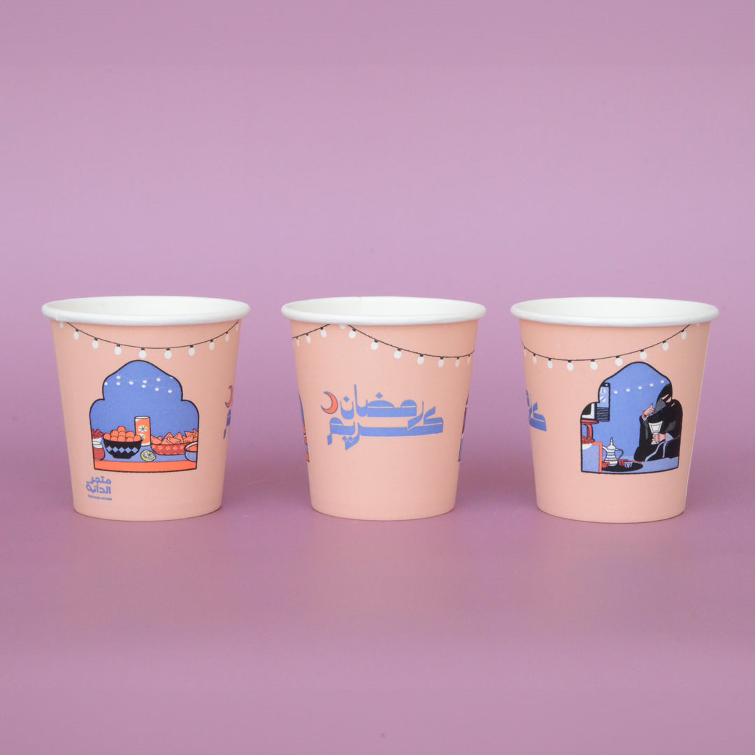 Gahwa Paper Cups -Ramadan 2025- 25pcs