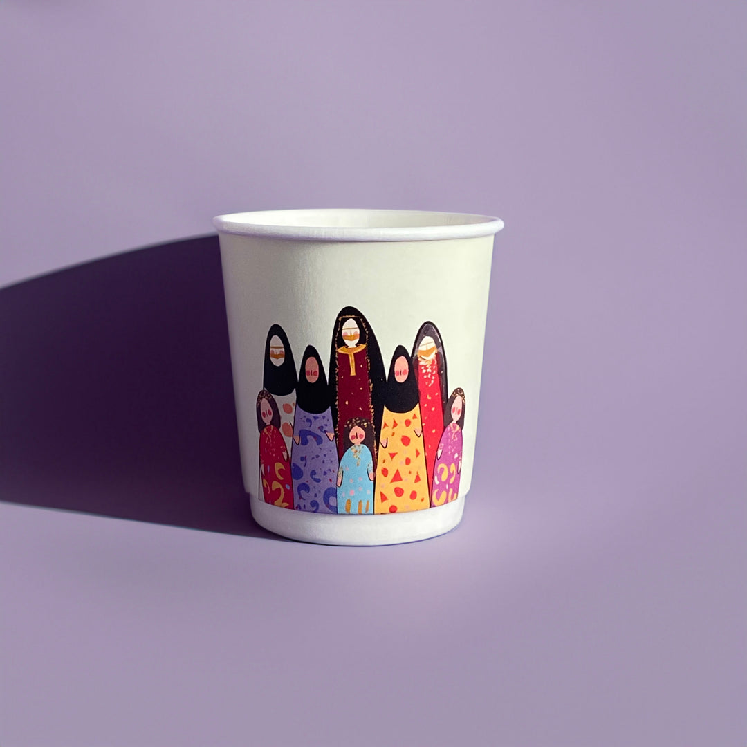 Double Paper Cups -Emirati Women- 24pcs