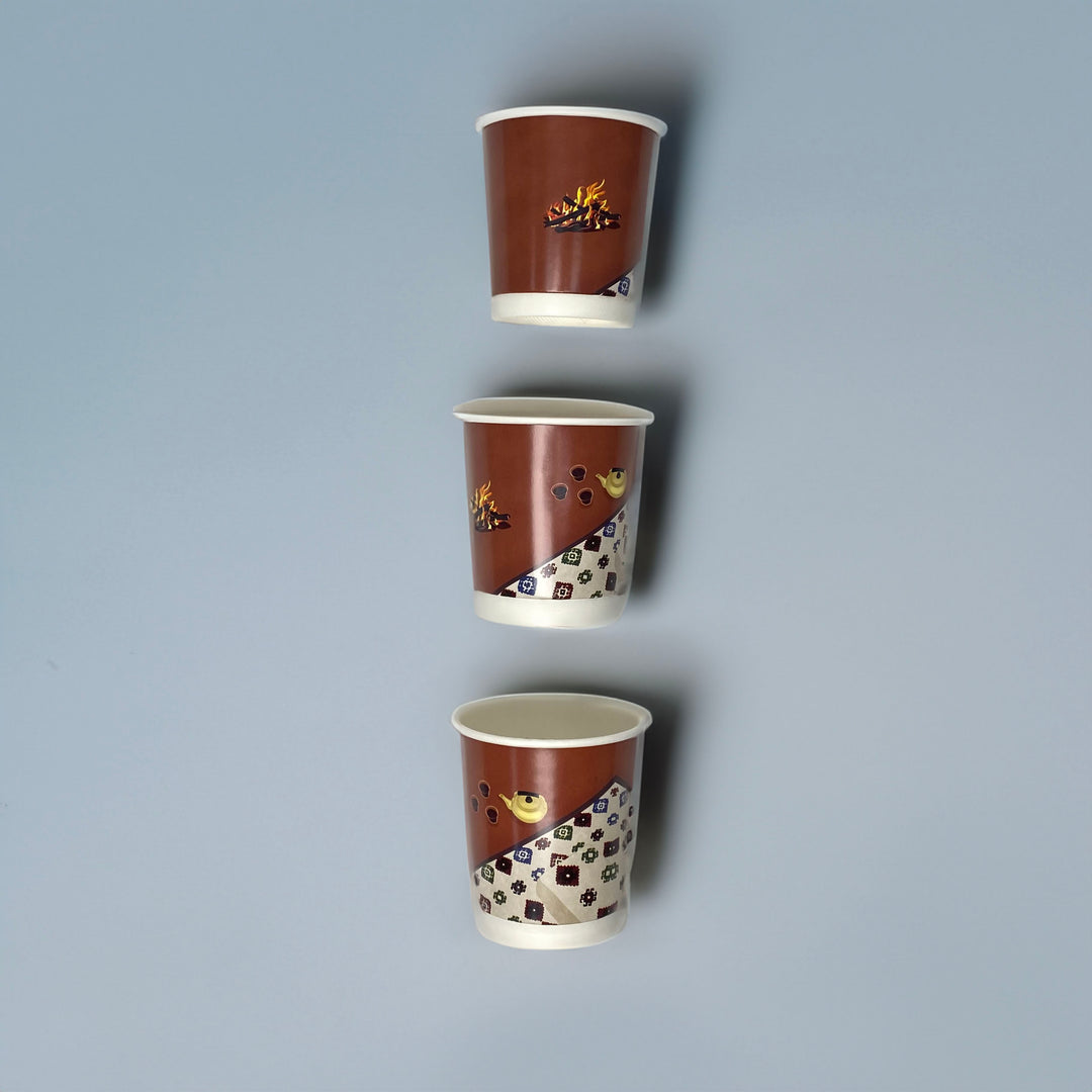 Double Paper Cups -Desert Tea- 24pcs