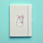 Load image into Gallery viewer, Notebook - White - I am Just a Girl
