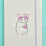 Load image into Gallery viewer, Notebook - White - I am Just a Girl
