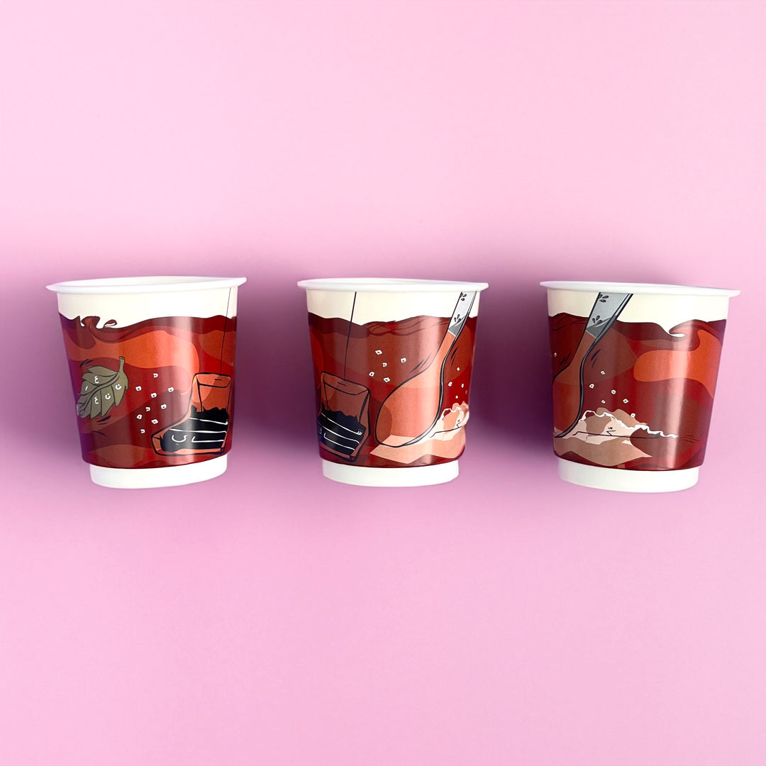 Double Paper Cups -Tea- 24pcs