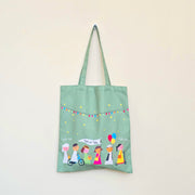 Big Tote Bag -Haq Allaila- Green