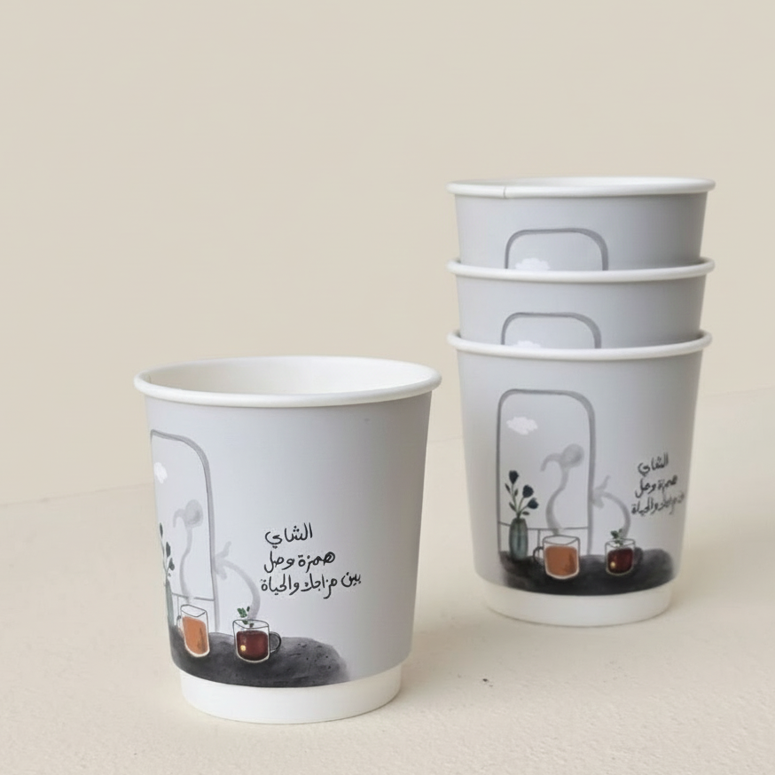 Double Paper  Cup -Life with Tea- 24pcs