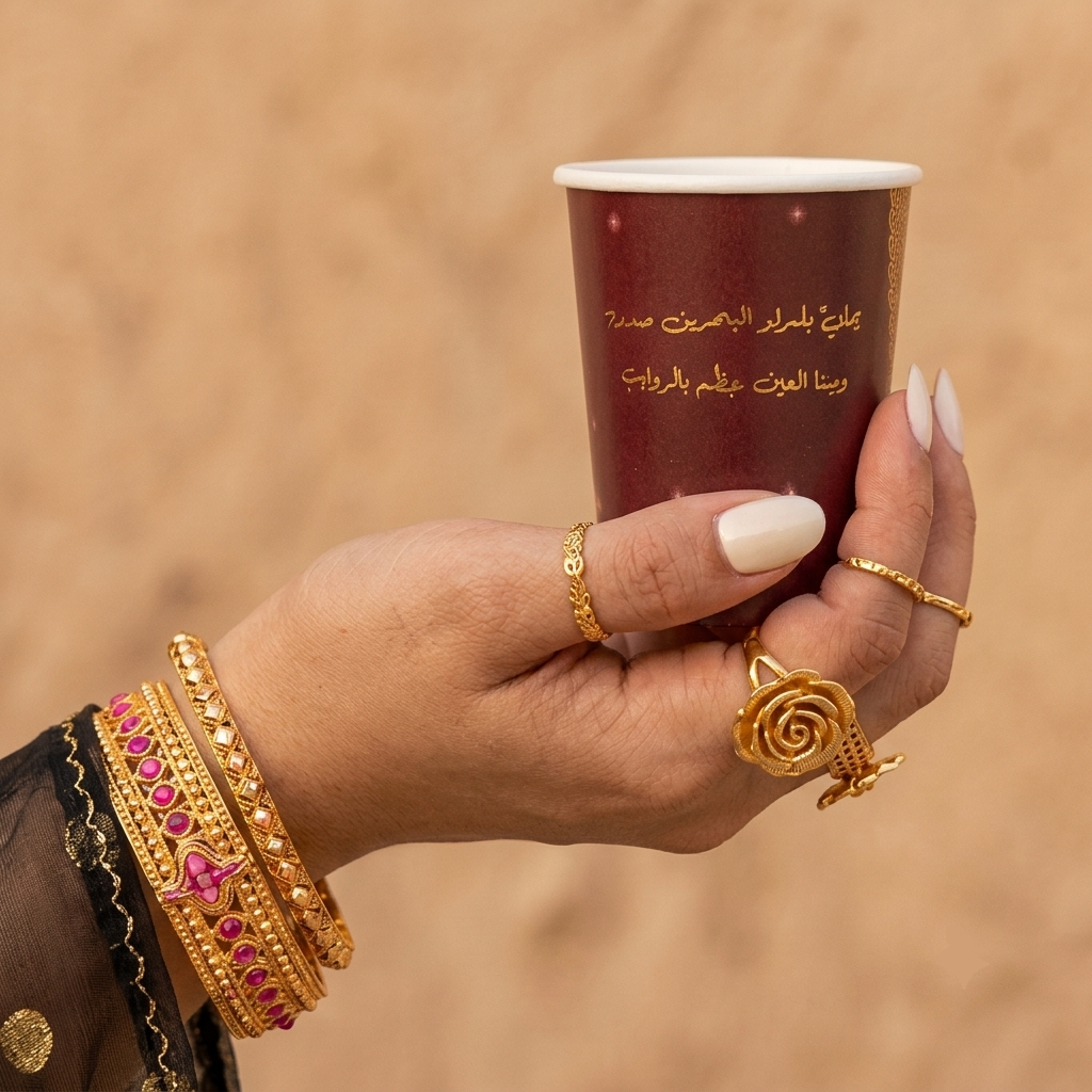 Emirati Women -Double Paper Cups- Bakhour -25 pcs