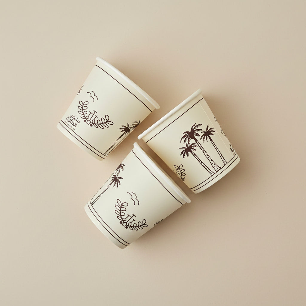 Gahwa Paper Cups -SHK Zayed Finjan- 25pcs