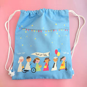 Canvas Bag -Haq Allaila- Blue