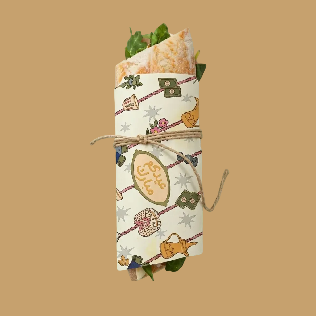 Sandwich Wrapping Paper -Eid 2026- 50pcs - The Dana Store