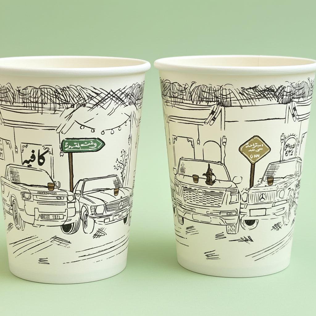 Paper Cups -Coffee Stop- 25 pcs