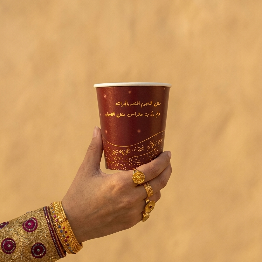 Emirati Women Day - Double Paper Cups- Toor - 25pcs