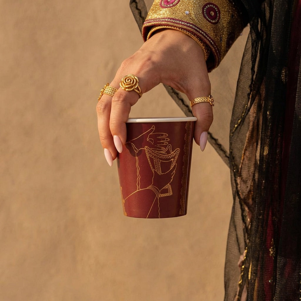 Emirati Women -Double Paper Cups- Bakhour -25 pcs