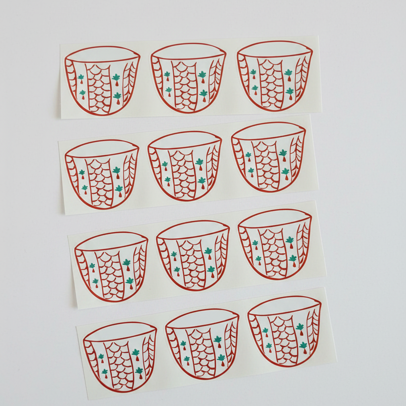 Sticker -Finjan- 12 pcs