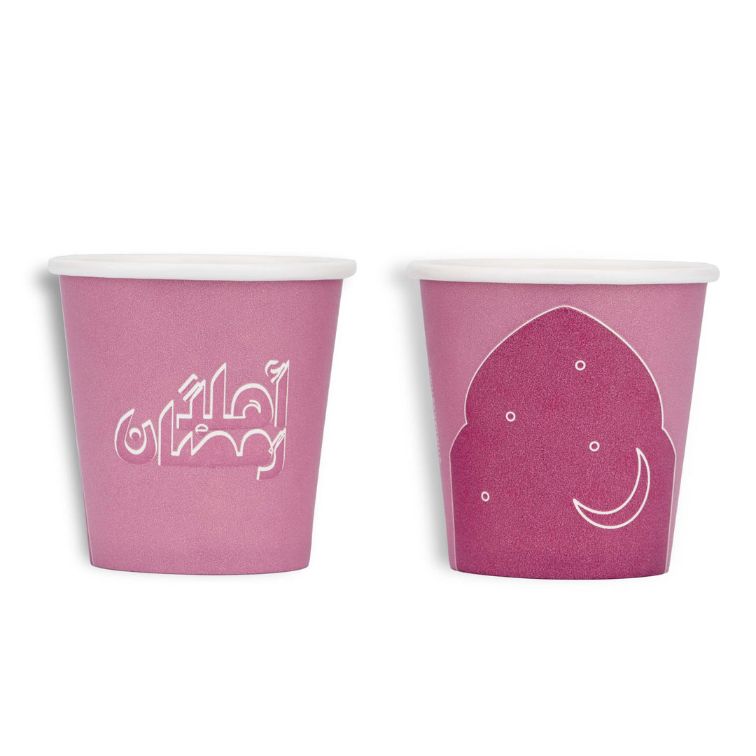 Qahwa Paper Cups -Ramadan- 25pcs - The Dana Store