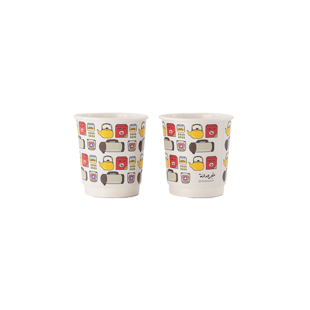 Double Paper Cups -Pixel Karak- - The Dana Store