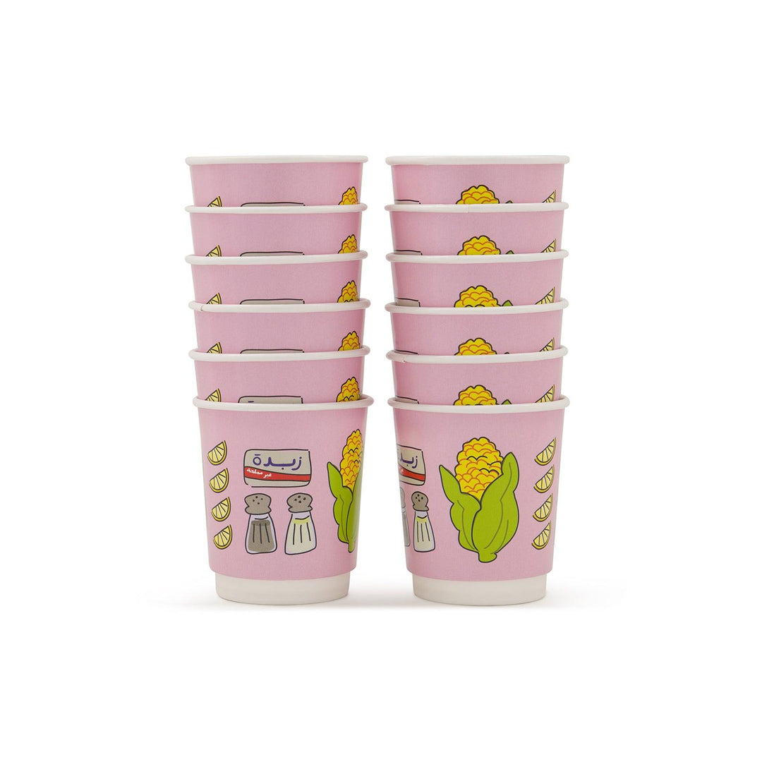 Double Paper Cups -Corn Pink- - The Dana Store