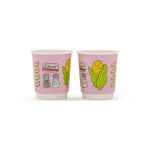 Load image into Gallery viewer, Double Paper Cups -Corn Pink- - The Dana Store