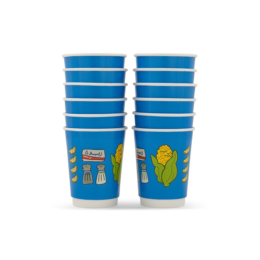 Double Paper Cups -Corn Blue- - The Dana Store