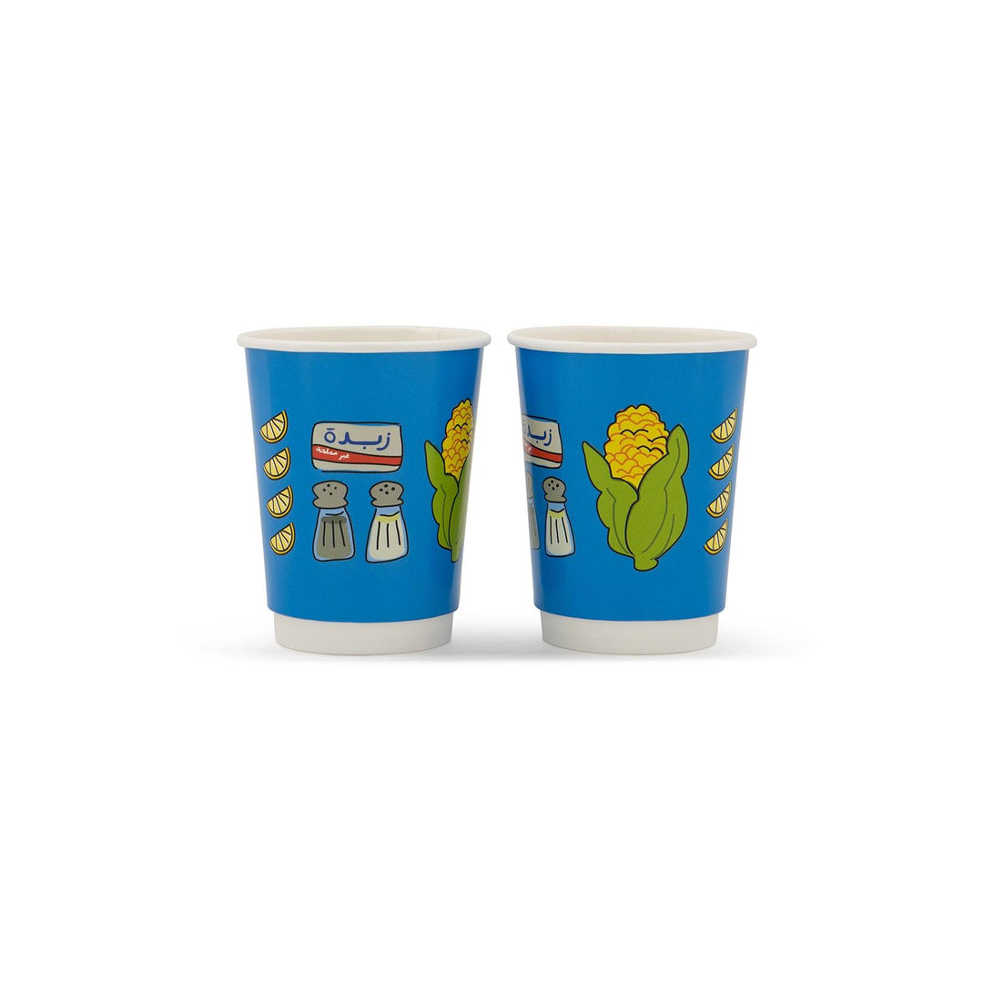 Double Paper Cups -Corn Blue- - The Dana Store