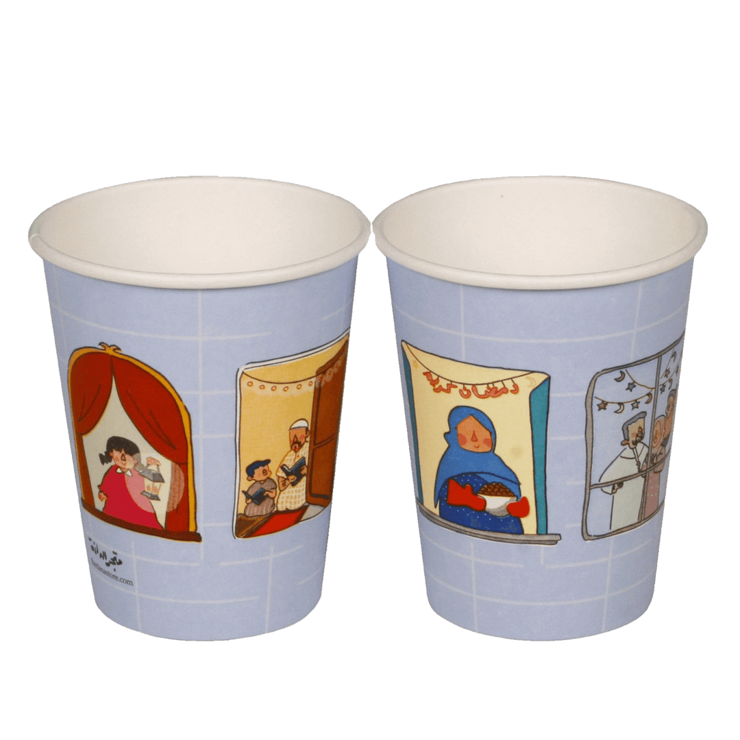 Paper Cups -Ramadan Kareem- 25 pcs - The Dana Store