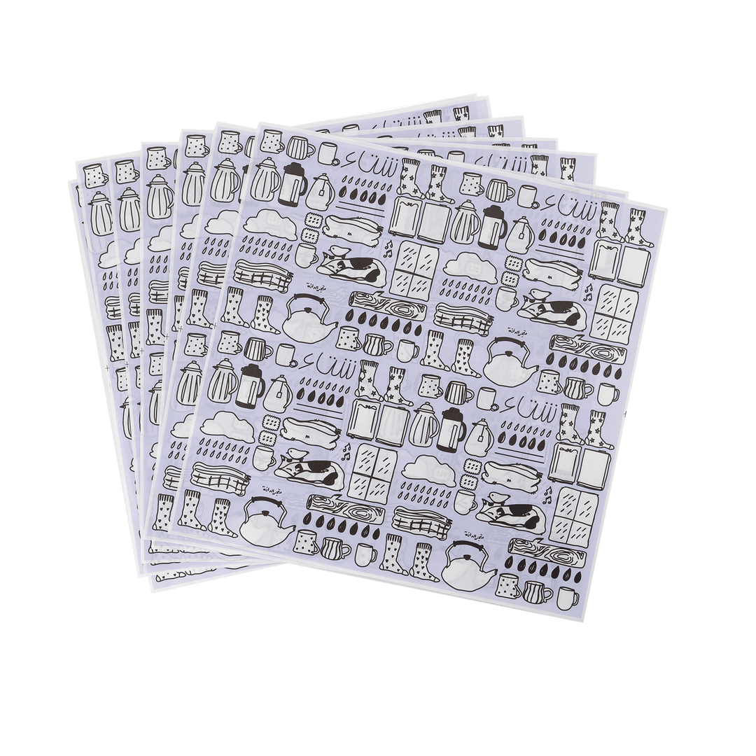 Sandwiches Wrapping Paper -Winter- 50pcs - The Dana Store