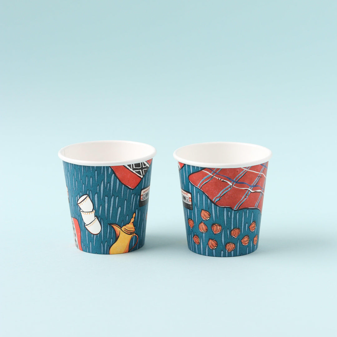 Qahwa Paper Cups -Winter Vibes- - The Dana Store