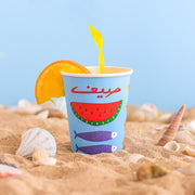 Paper Cups -Summer- 4Oz- 25pcs - The Dana Store