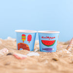 Load image into Gallery viewer, Paper Cups -Summer- 4Oz- 25pcs - The Dana Store