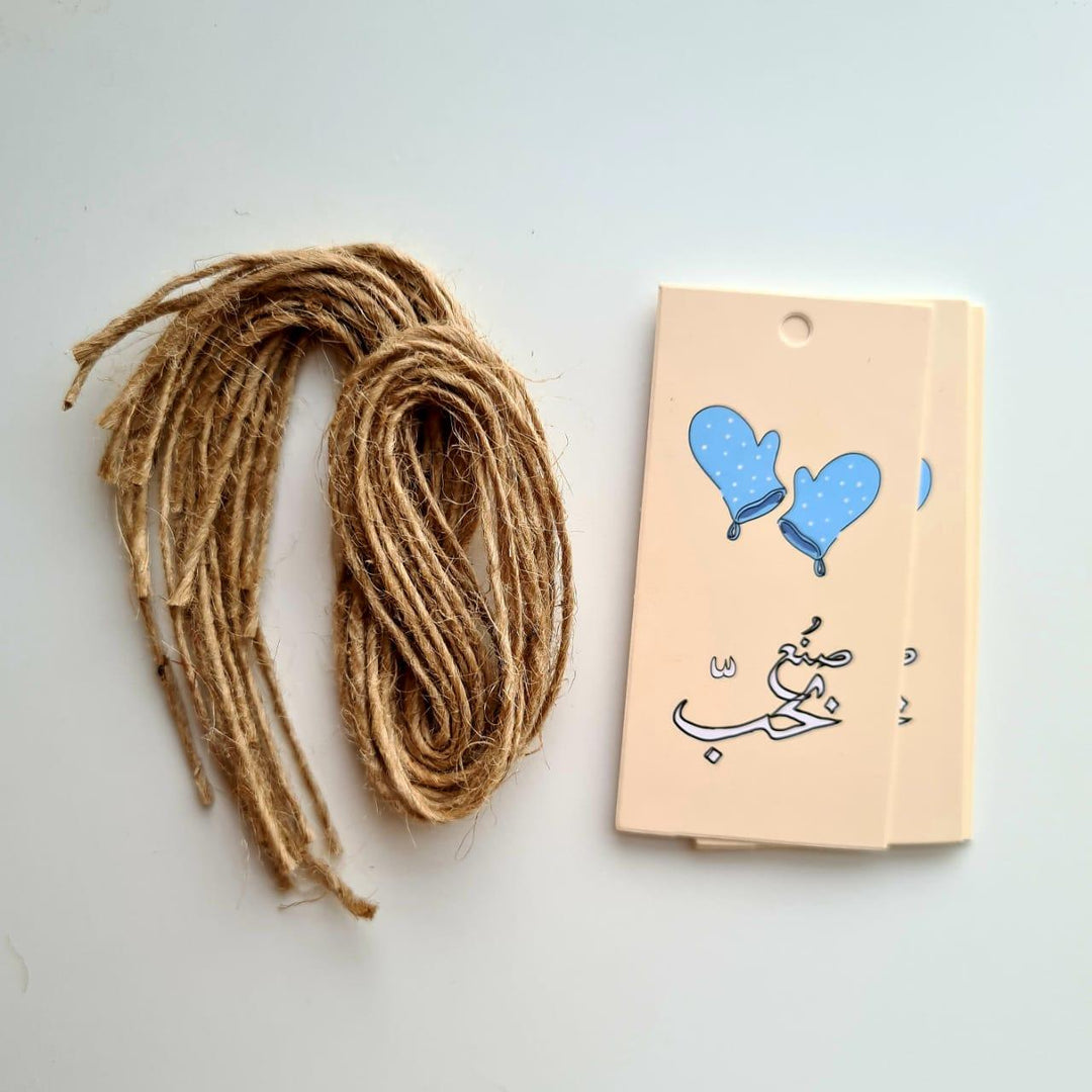 Cards With Rope -Made With Love- 20pcs - The Dana Store